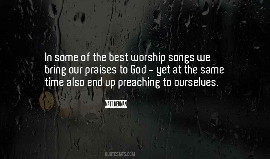 Quotes About Worship Songs #899578