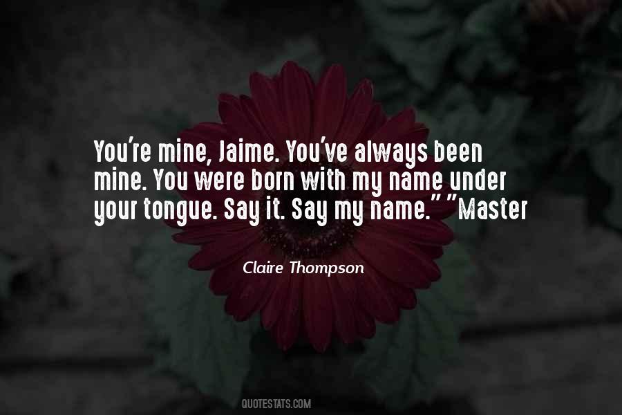 Name Claire Quotes #1065861
