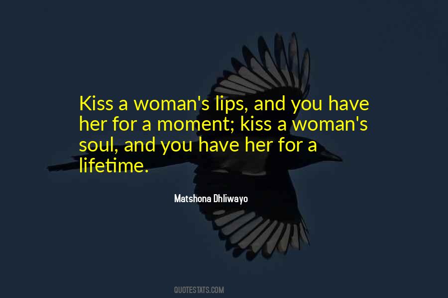 Quotes About A Woman's Kiss #320300