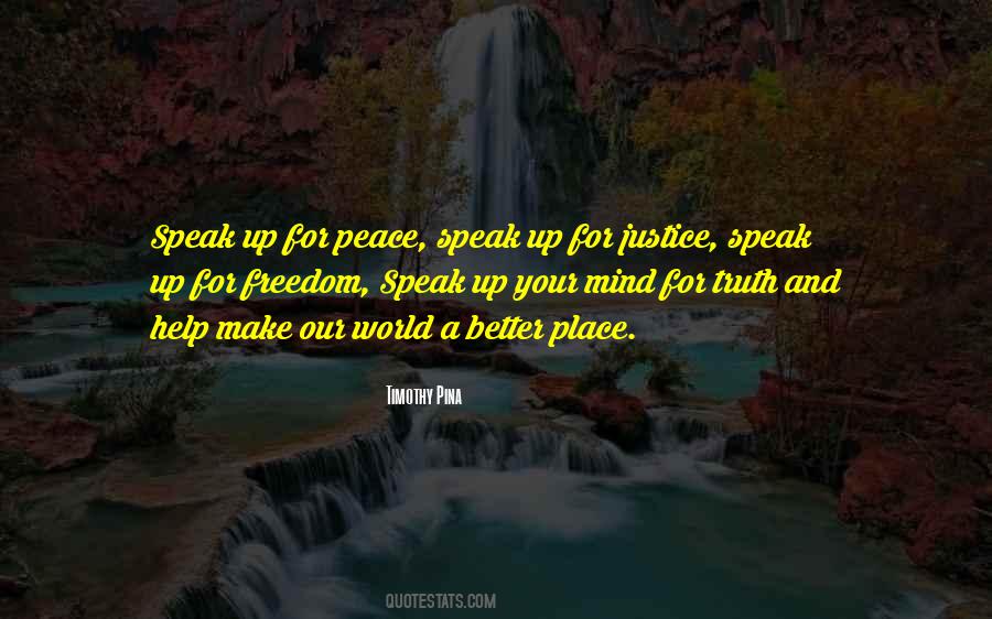 Quotes About Peace And Justice #447106