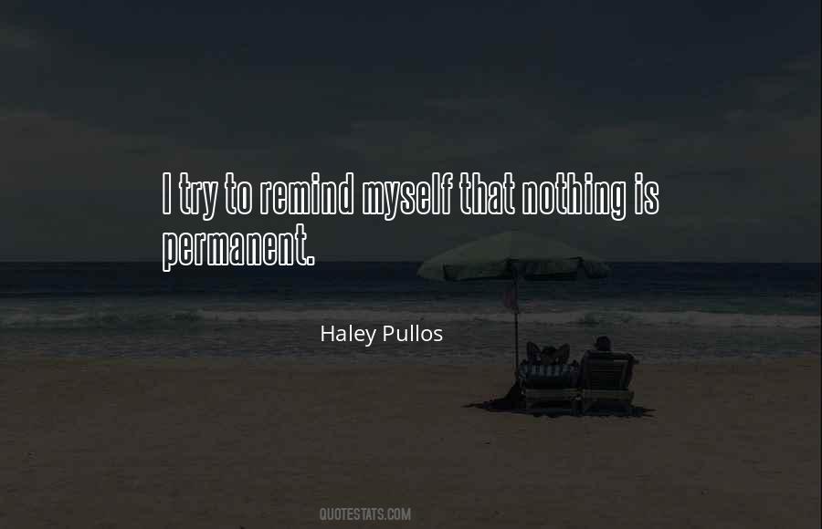 Quotes About Nothing Is Permanent #1360501