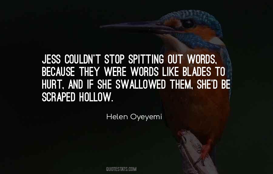 Swallowing Words Quotes #617042