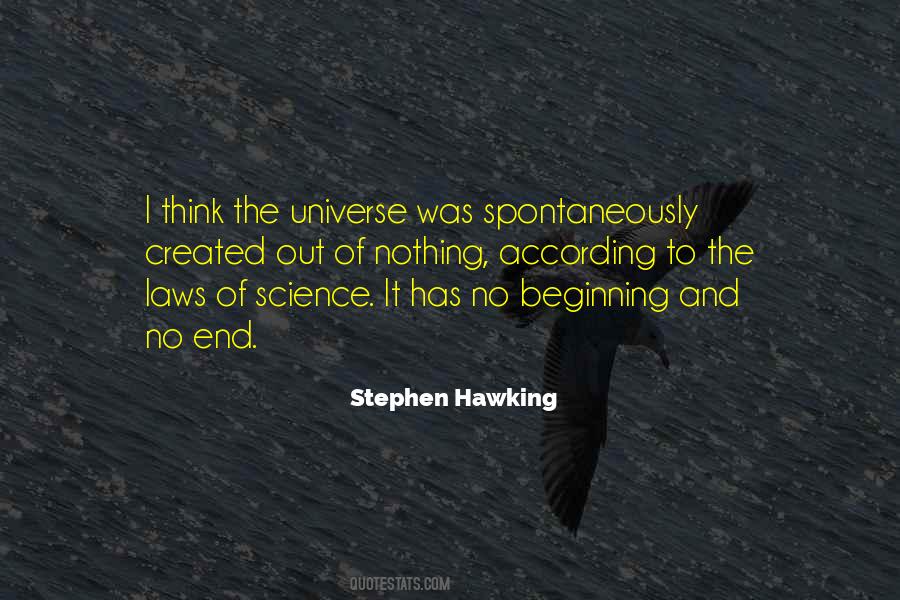 Quotes About The Beginning Of The Universe #1007799