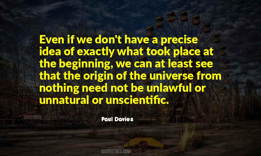 Quotes About The Beginning Of The Universe #1683411