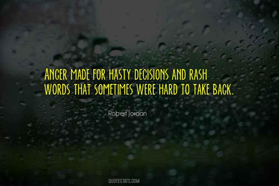 Rash Words Quotes #89963