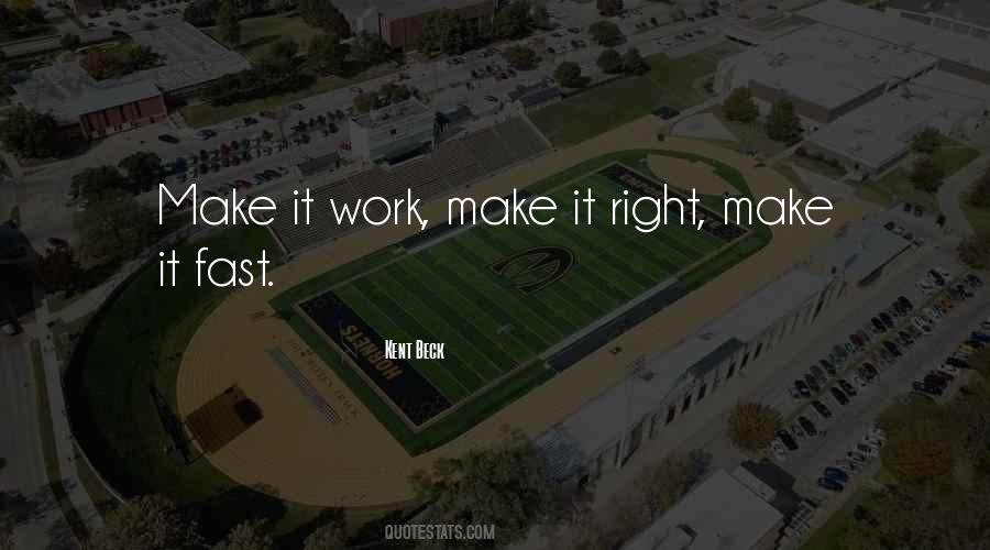 Make It Fast Quotes #1849535