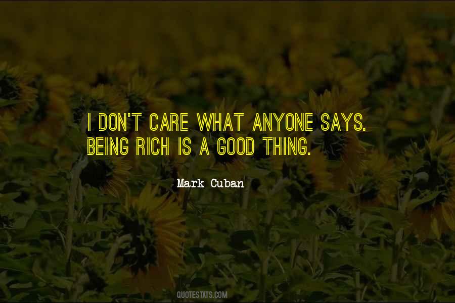 Being Rich Quotes #197974