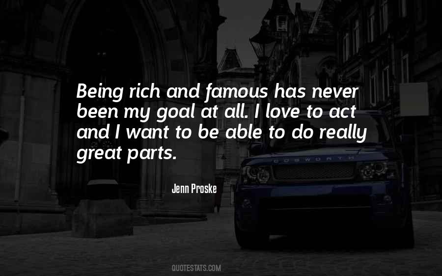 Being Rich Quotes #472399