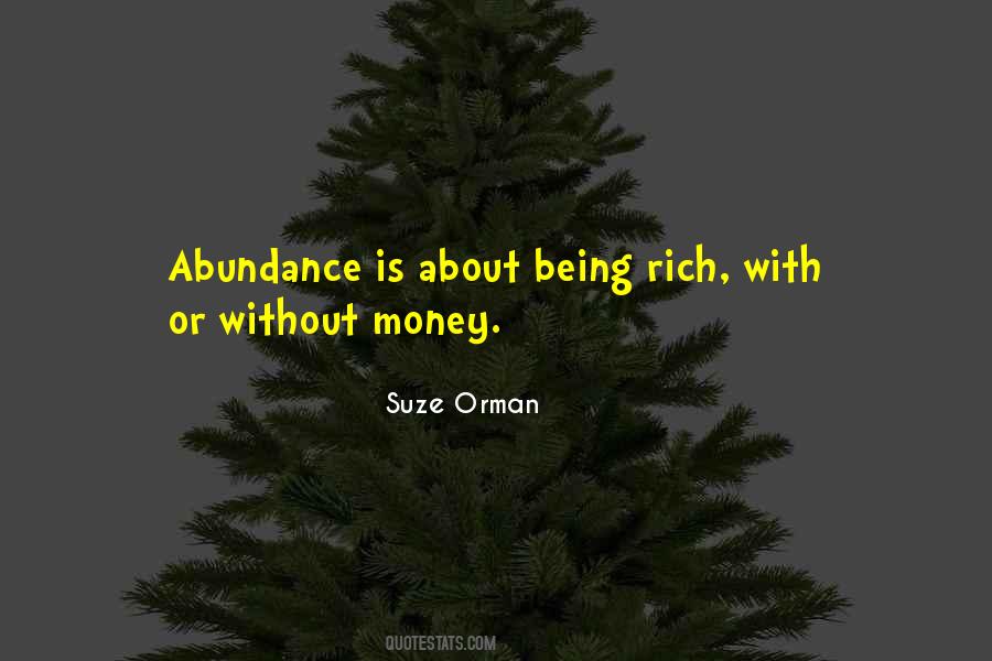 Being Rich Quotes #94170