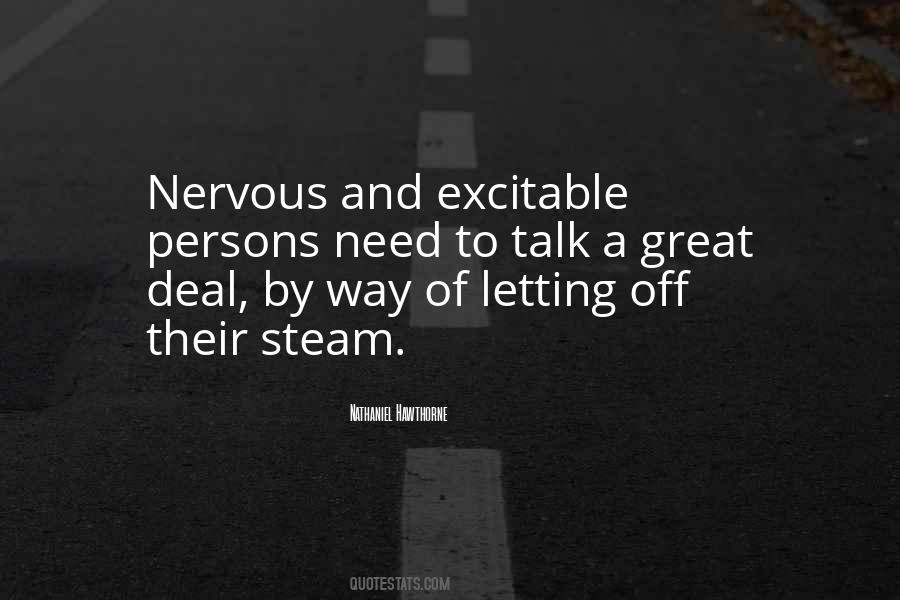 Quotes About Letting Off Steam #1221316