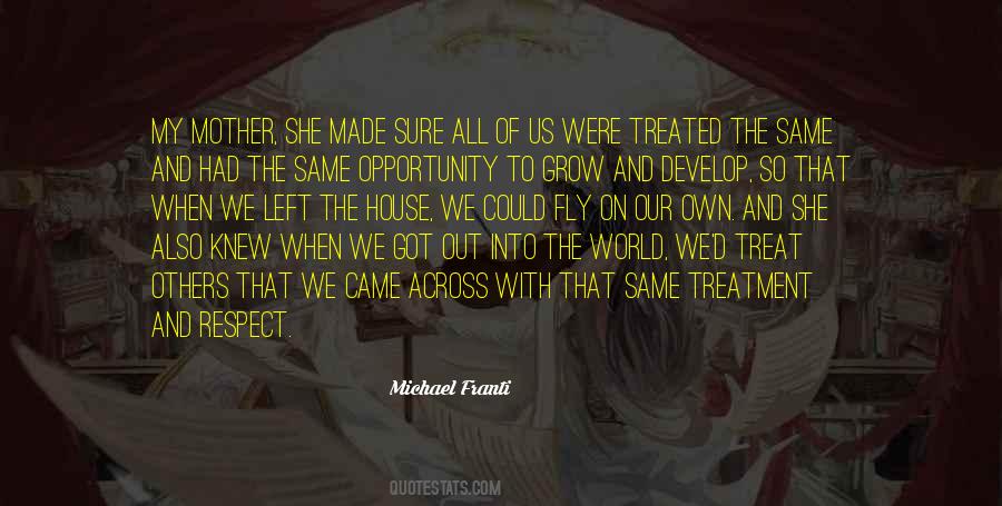 Quotes About How You Treat Your Mother #1357271