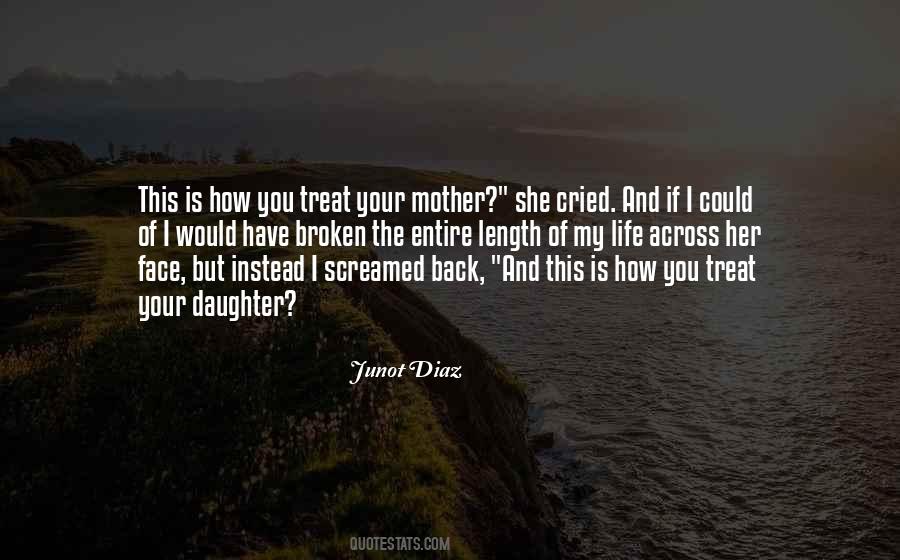 Quotes About How You Treat Your Mother #175388