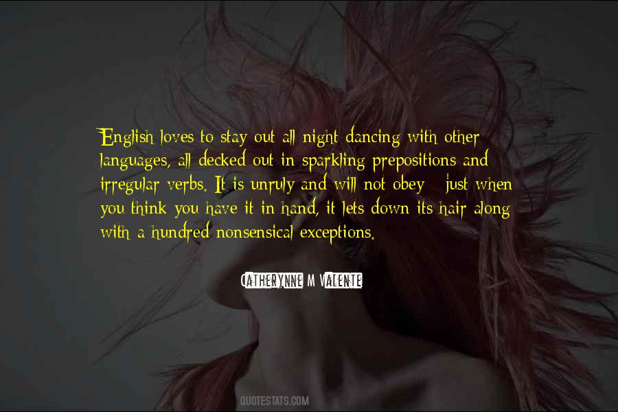 Quotes About Irregular Verbs #1812752