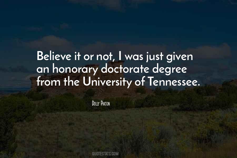 Quotes About University Of Tennessee #1152466