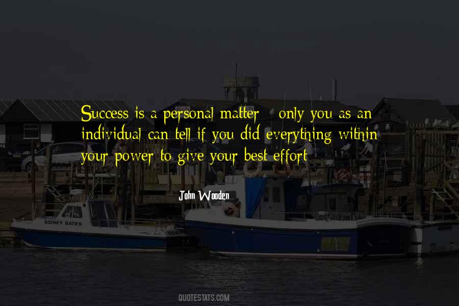 Quotes About Individual Success #1419210