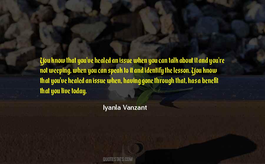 Know When To Speak Quotes #1067753
