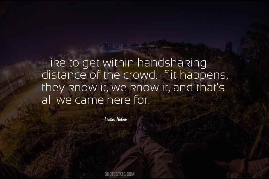 Quotes About Handshaking #854930