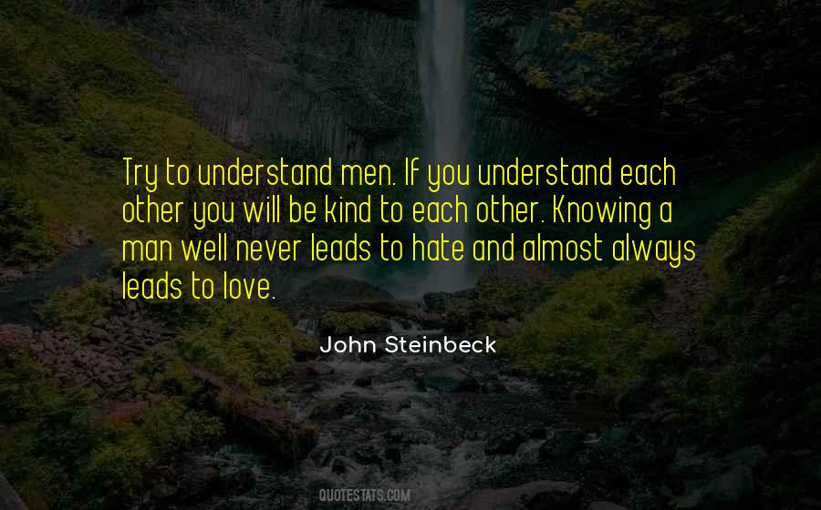 Quotes About Understanding Each Other #345252