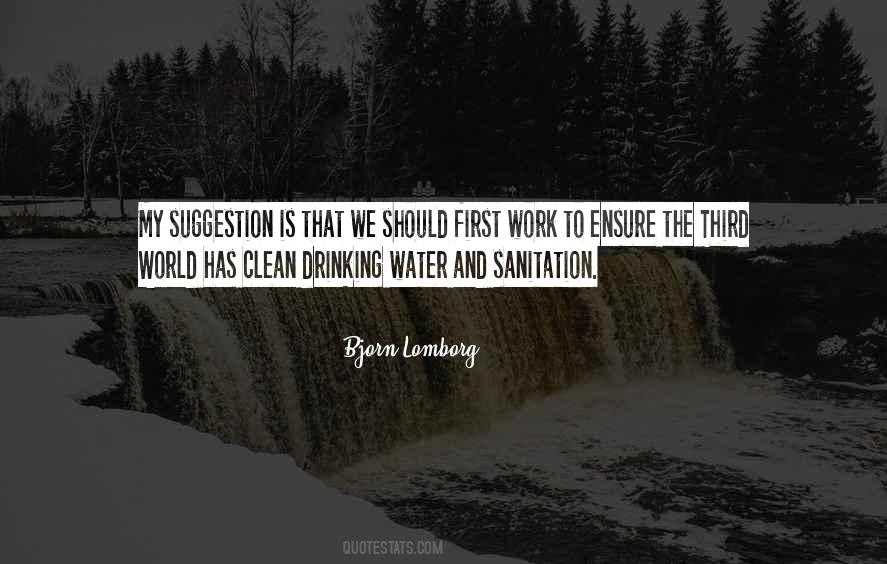 Quotes About Water Sanitation #749646