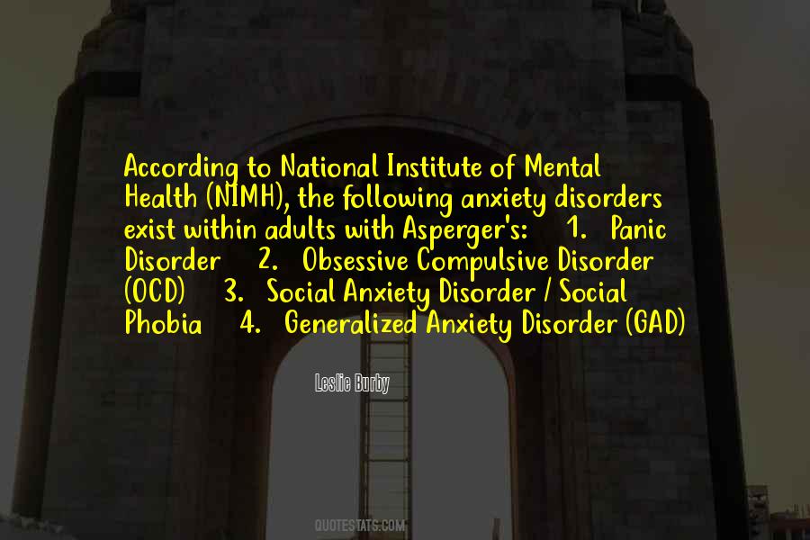 Quotes About Mental Disorders #1535574