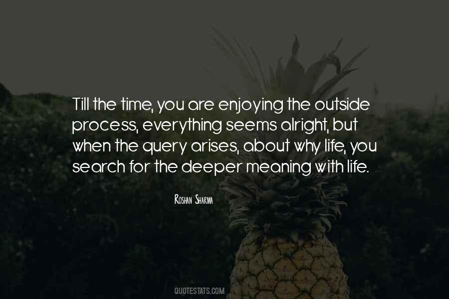 Quotes About Deeper Meaning #1105857