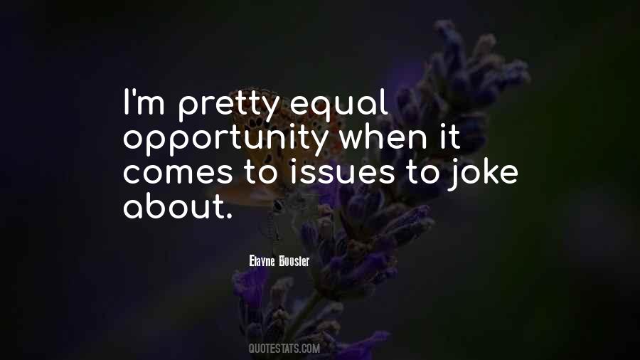 Quotes About Equal Opportunity #1131999