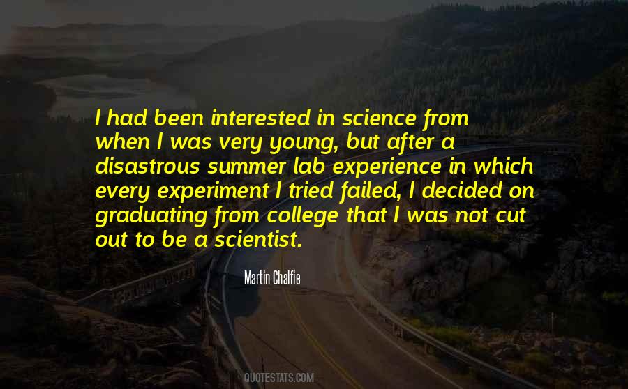 Quotes About Failed Experiment #88172