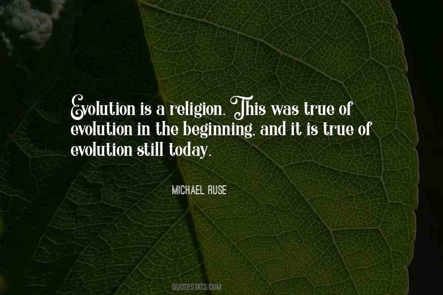 Quotes About Evolution Vs. Religion #393129