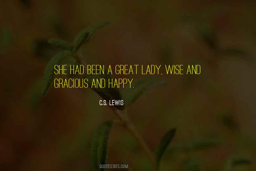 Quotes About A Happy Lady #1090238