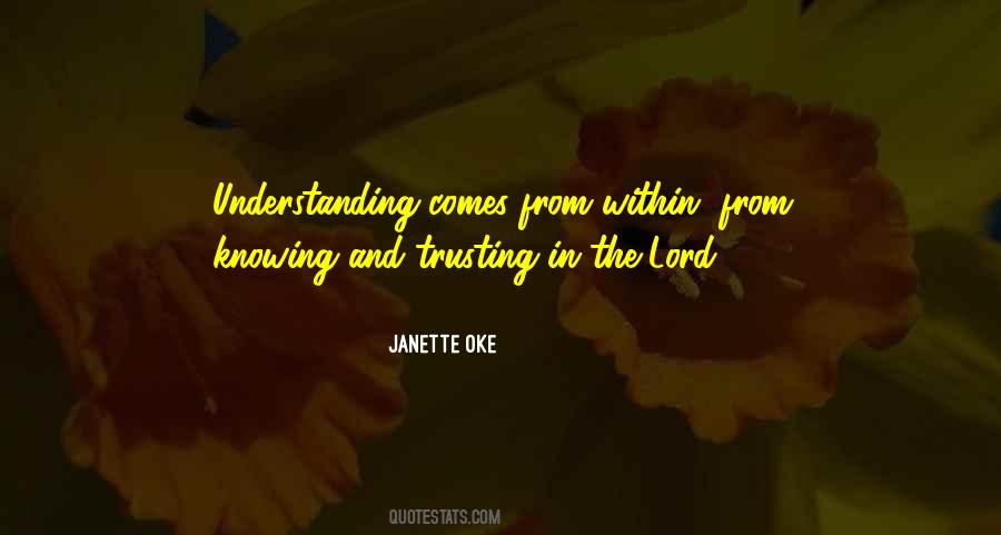 Quotes About Trusting The Lord #1756476