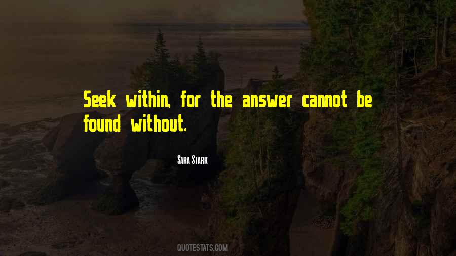 Seek Within Quotes #1662741