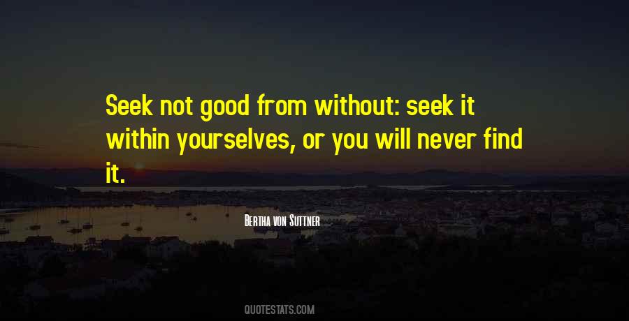 Seek Within Quotes #589753