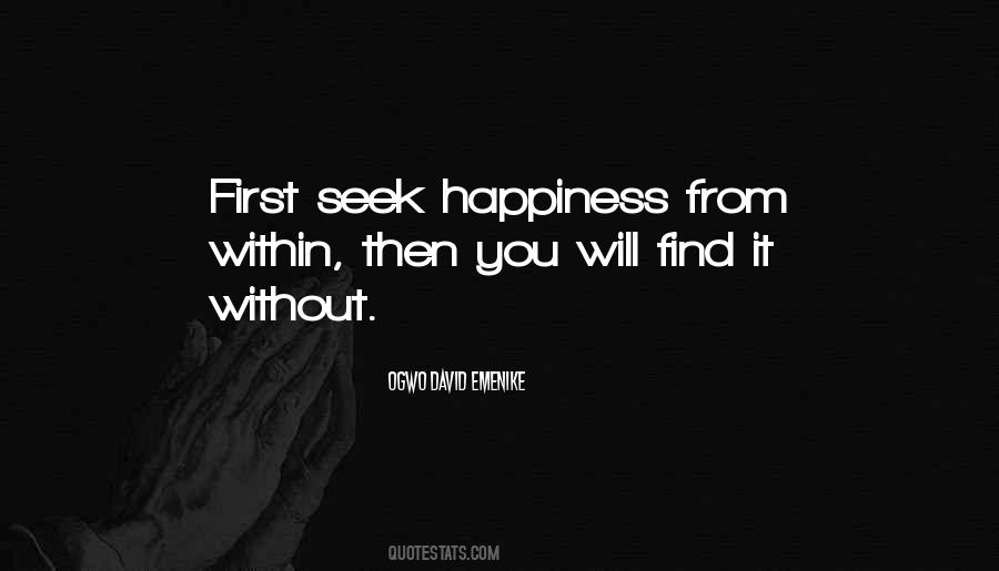 Seek Within Quotes #621818