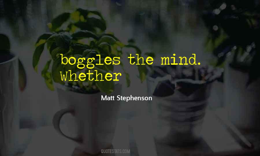 Mind Boggles Quotes #556544