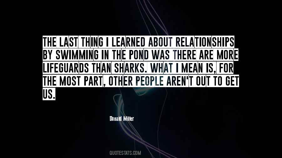 Quotes About Swimming With Sharks #911438