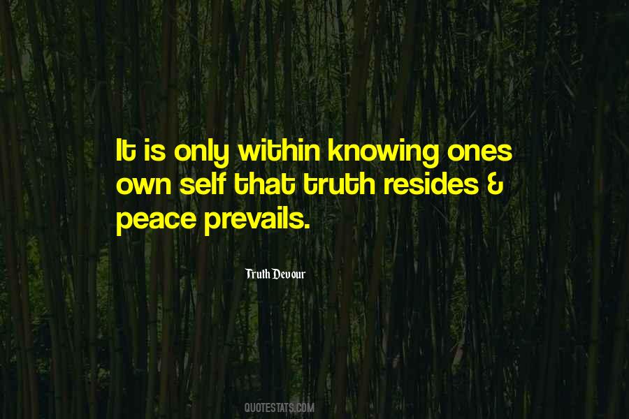 Peace Prevails Quotes #763053