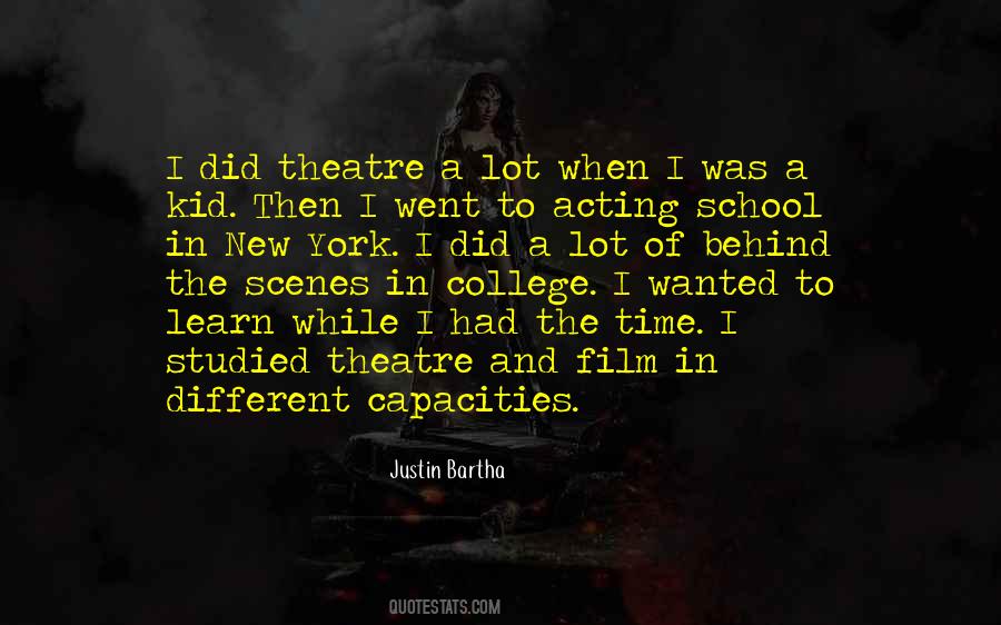 Quotes About Theatre And Acting #515985