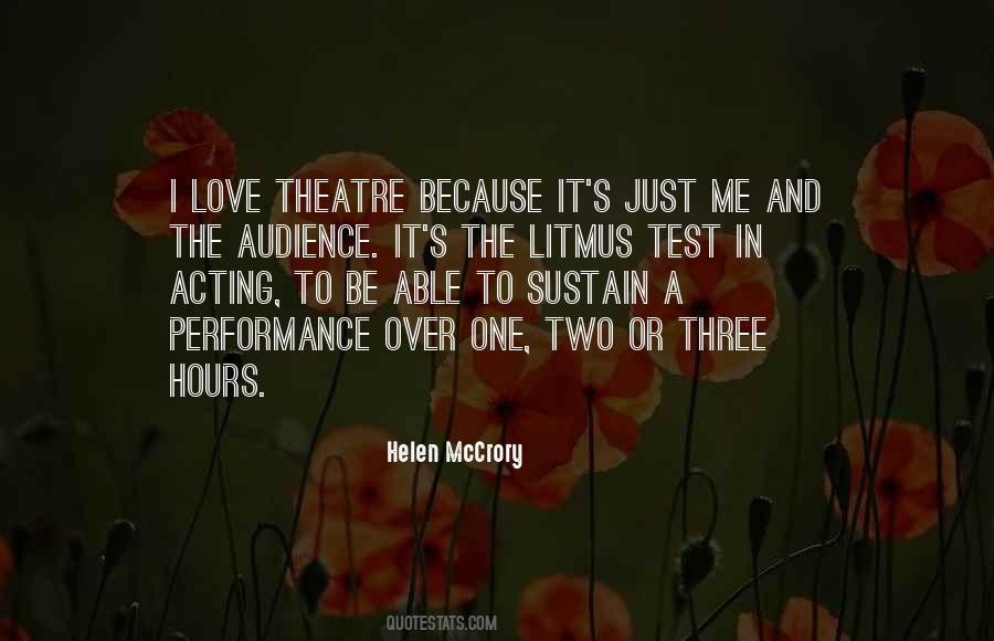 Quotes About Theatre And Acting #816906