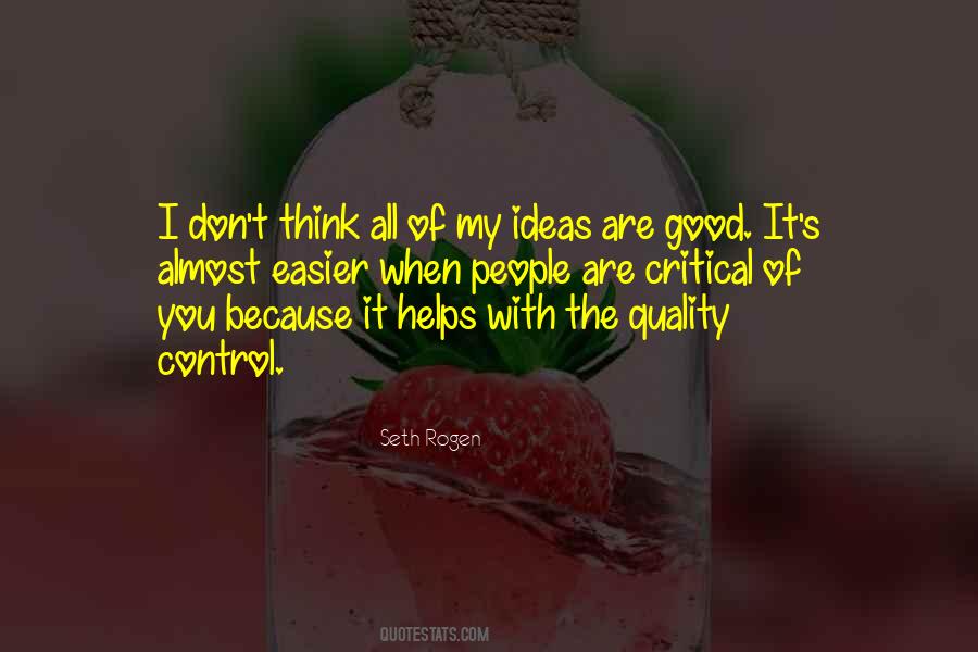 Quotes About Quality Control #60807