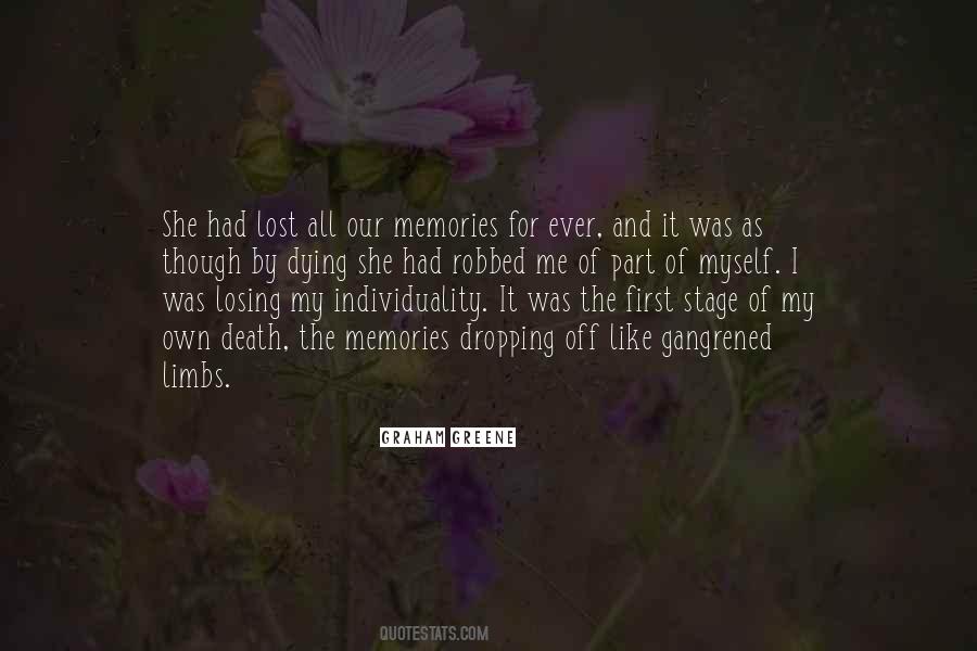 Quotes About Lost Memories #1216255