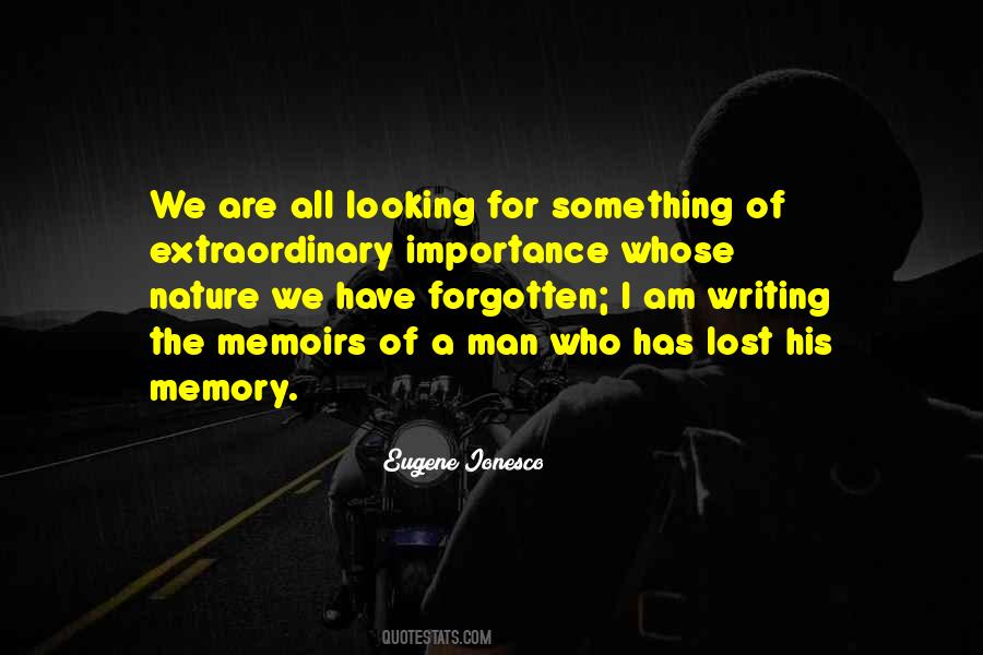 Quotes About Lost Memories #962100