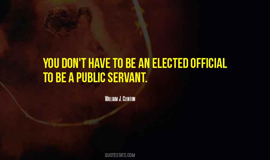 Elected Official Quotes #896199
