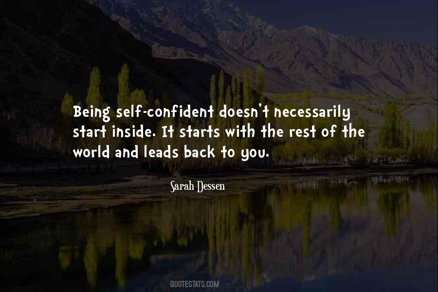 Quotes About Being Confident In Who You Are #171995
