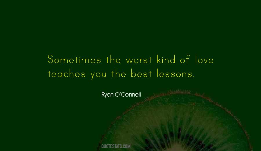 Quotes About Love Lessons #81740