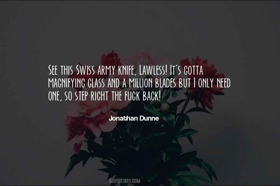 Quotes About Swiss Army Knife #780999