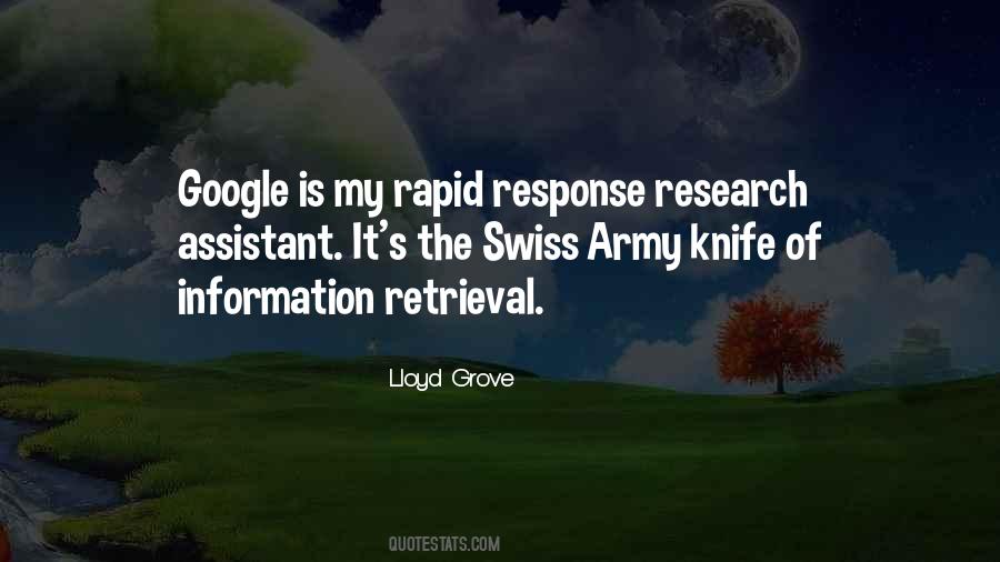 Quotes About Swiss Army Knife #98029
