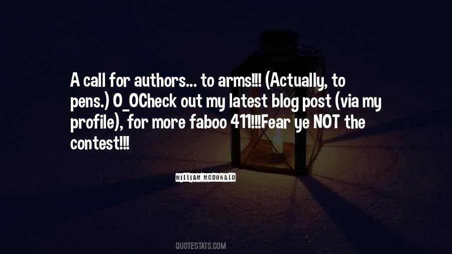 Writers Announcements Quotes #989120