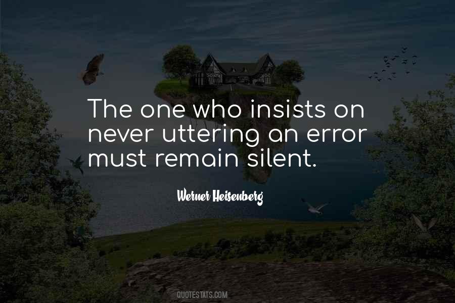Quotes About Silent #1716585