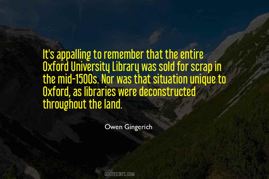 Quotes About University Of Oxford #349634
