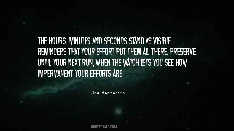 Minutes Seconds Quotes #1377784